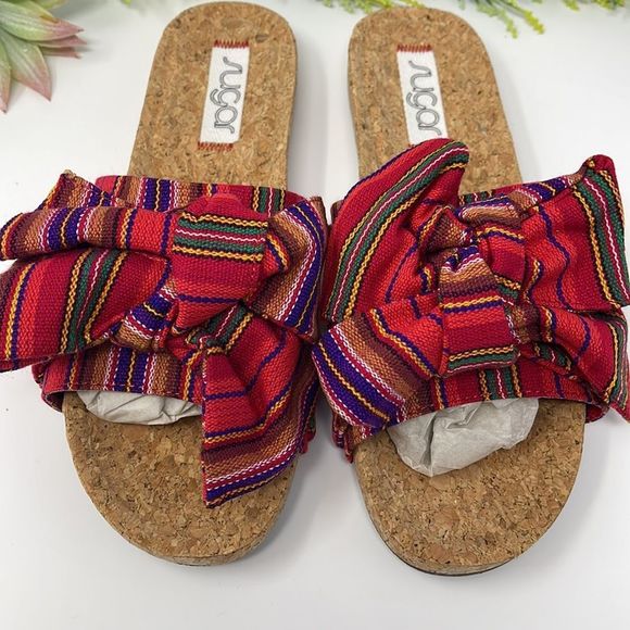 Sugar Women's Xenonc Twist-Tie Slide Sandals - Picture 8 of 12